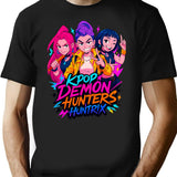 K-Pop Demon Hunters Art - 12 T-Shirt for Men & Women, T-Shirts Graphic Tee - Black