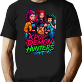 K-Pop Demon Hunters Art - 2 T-Shirt for Men & Women, T-Shirts Graphic Tee - Black