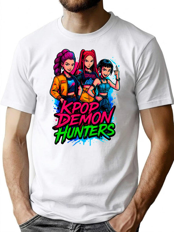 K-Pop Demon Hunters Art - 2 T-Shirt for Men & Women, T-Shirts Graphic Tee - White