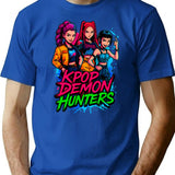 K-Pop Demon Hunters Art - 2 T-Shirt for Men & Women, T-Shirts Graphic Tee - Blue