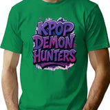 K-Pop Demon Hunters Art - 4 T-Shirt for Men & Women, T-Shirts Graphic Tee - Green