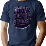 K-Pop Demon Hunters Art - 5 T-Shirt for Men & Women, T-Shirts Graphic Tee - Navy