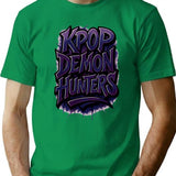 K-Pop Demon Hunters Art - 5 T-Shirt for Men & Women, T-Shirts Graphic Tee - Green