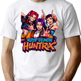 K-Pop Demon Hunters Art - 6 T-Shirt for Men & Women, T-Shirts Graphic Tee - White
