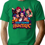 K-Pop Demon Hunters Art - 6 T-Shirt for Men & Women, T-Shirts Graphic Tee - Green