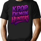 K-Pop Demon Hunters Art - 7 T-Shirt for Men & Women, T-Shirts Graphic Tee - Black