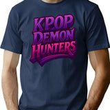 K-Pop Demon Hunters Art - 7 T-Shirt for Men & Women, T-Shirts Graphic Tee - Navy