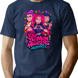 K-Pop Demon Hunters Art - 8 T-Shirt for Men & Women, T-Shirts Graphic Tee - Navy