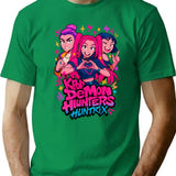K-Pop Demon Hunters Art - 8 T-Shirt for Men & Women, T-Shirts Graphic Tee - Green