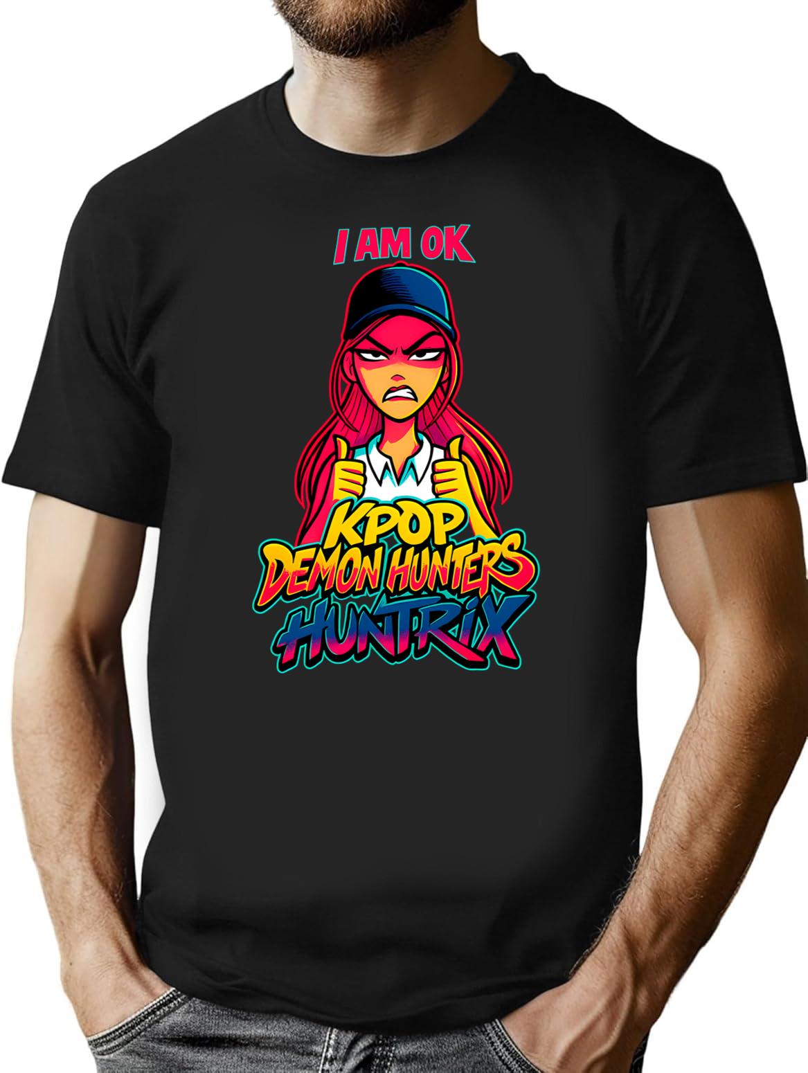 K-Pop Demon Hunters Art Mira- 16 T-Shirt for Men & Women, T-Shirts Graphic Tee - Black