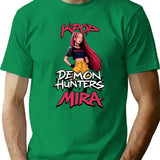 K-Pop Demon Hunters Art Mira- 19 T-Shirt for Men & Women, T-Shirts Graphic Tee - Green