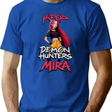 K-Pop Demon Hunters Art Mira- 19 T-Shirt for Men & Women, T-Shirts Graphic Tee - Blue