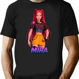K-Pop Demon Hunters Art Mira- 3 T-Shirt for Men & Women, T-Shirts Graphic Tee - Black
