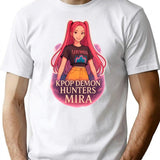 K-Pop Demon Hunters Art Mira- 5 T-Shirt for Men & Women, T-Shirts Graphic Tee - White