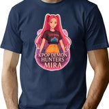 K-Pop Demon Hunters Art Mira- 5 T-Shirt for Men & Women, T-Shirts Graphic Tee - Navy