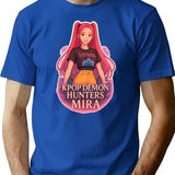 K-Pop Demon Hunters Art Mira- 5 T-Shirt for Men & Women, T-Shirts Graphic Tee - Blue