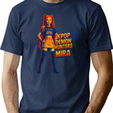 K-Pop Demon Hunters Art Mira- 9 T-Shirt for Men & Women, T-Shirts Graphic Tee - Navy