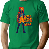 K-Pop Demon Hunters Art Mira- 9 T-Shirt for Men & Women, T-Shirts Graphic Tee - Green