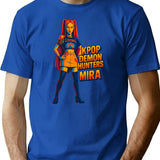 K-Pop Demon Hunters Art Mira- 9 T-Shirt for Men & Women, T-Shirts Graphic Tee - Blue