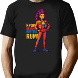 K-Pop Demon Hunters Art Rumi- 11 T-Shirt for Men & Women, T-Shirts Graphic Tee - Black
