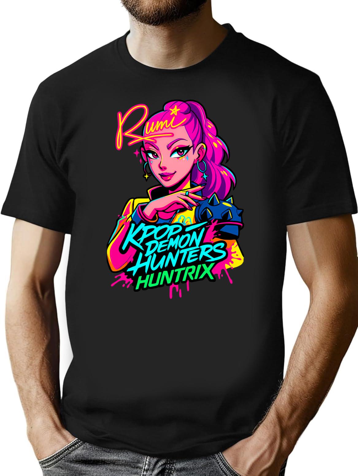 K-Pop Demon Hunters Art Rumi - 18 T-Shirt for Men & Women, T-Shirts Graphic Tee - Black
