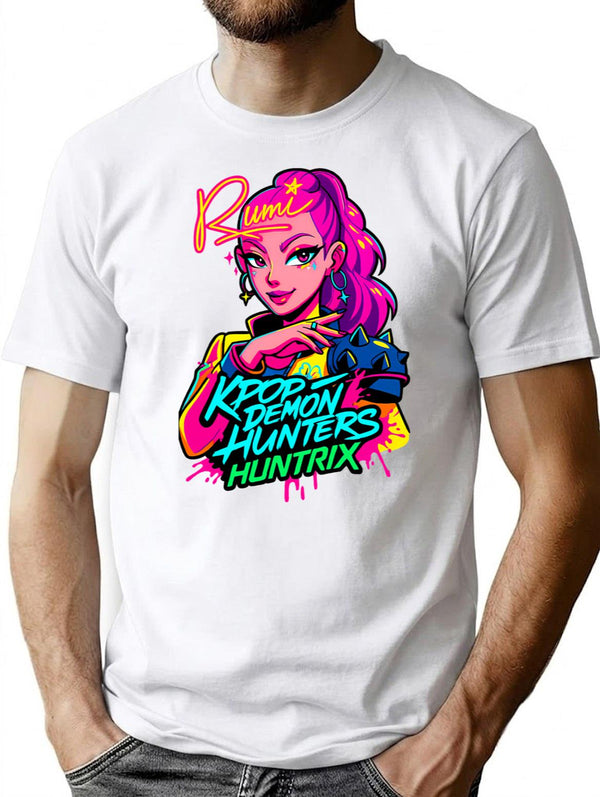 K-Pop Demon Hunters Art Rumi - 18 T-Shirt for Men & Women, T-Shirts Graphic Tee - White
