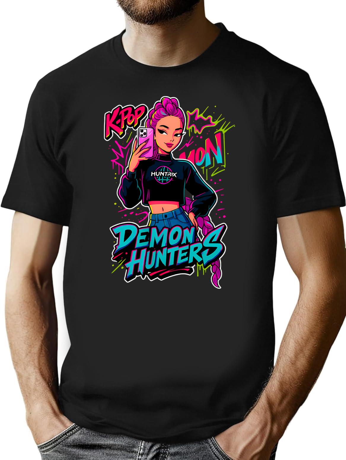 K-Pop Demon Hunters Art Rumi - 19 T-Shirt for Men & Women, T-Shirts Graphic Tee - Black