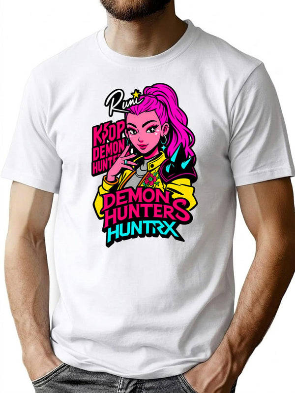 K-Pop Demon Hunters Art Rumi - 21 T-Shirt for Men & Women, T-Shirts Graphic Tee - White
