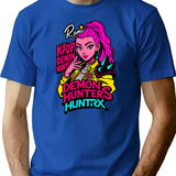 K-Pop Demon Hunters Art Rumi - 21 T-Shirt for Men & Women, T-Shirts Graphic Tee - Blue