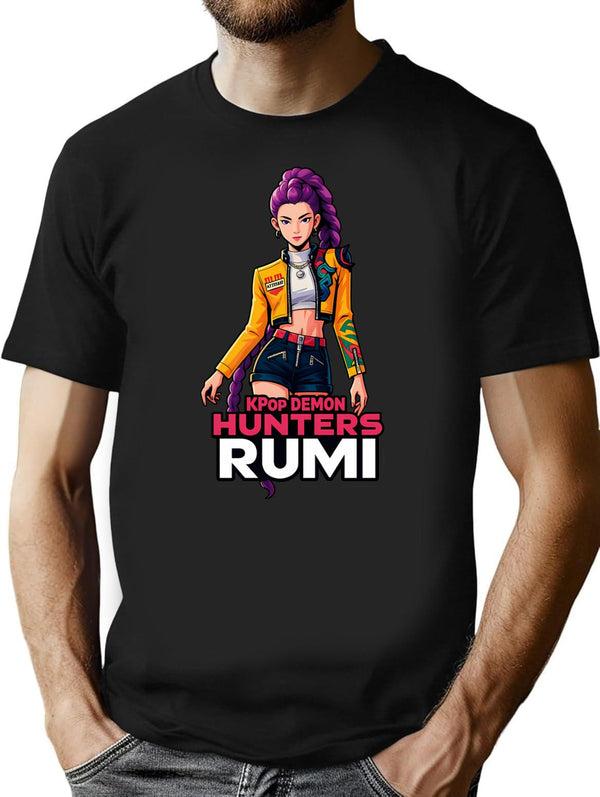 K-Pop Demon Hunters Art Rumi - 23 T-Shirt for Men & Women, T-Shirts Graphic Tee - Black