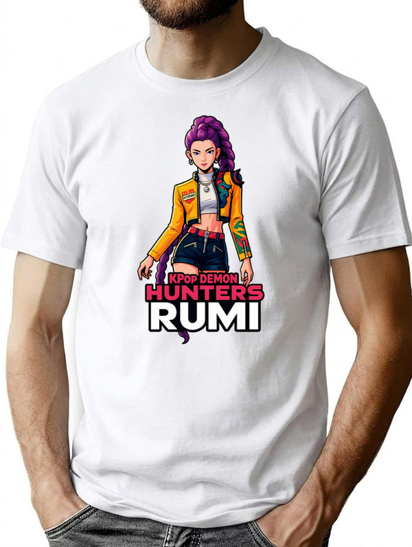 K-Pop Demon Hunters Art Rumi - 23 T-Shirt for Men & Women, T-Shirts Graphic Tee - White