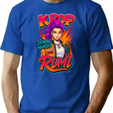 K-Pop Demon Hunters Art Rumi- 3 T-Shirt for Men & Women, T-Shirts Graphic Tee - Blue