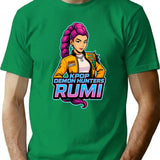 K-Pop Demon Hunters Art Rumi- 8 T-Shirt for Men & Women, T-Shirts Graphic Tee - Green