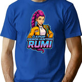 K-Pop Demon Hunters Art Rumi- 8 T-Shirt for Men & Women, T-Shirts Graphic Tee - Blue