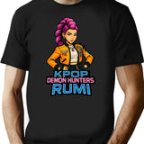 K-Pop Demon Hunters Art Rumi- 9 T-Shirt for Men & Women, T-Shirts Graphic Tee - Black