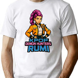 K-Pop Demon Hunters Art Rumi- 9 T-Shirt for Men & Women, T-Shirts Graphic Tee - White