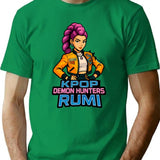 K-Pop Demon Hunters Art Rumi- 9 T-Shirt for Men & Women, T-Shirts Graphic Tee - Green