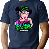 K-Pop Demon Hunters Art Zoey - 15 T-Shirt for Men & Women, T-Shirts Graphic Tee - Navy