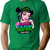 K-Pop Demon Hunters Art Zoey - 15 T-Shirt for Men & Women, T-Shirts Graphic Tee - Green