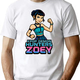 K-Pop Demon Hunters Art Zoey- 7 T-Shirt for Men & Women, T-Shirts Graphic Tee - White