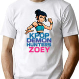 K-Pop Demon Hunters Art Zoey- 8 T-Shirt for Men & Women, T-Shirts Graphic Tee - White