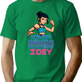 K-Pop Demon Hunters Art Zoey- 8 T-Shirt for Men & Women, T-Shirts Graphic Tee - Green