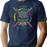 K-Pop Demon Hunters Cyber-Unit Combat Digital Demons T-Shirt for Men & Women, T-Shirts Graphic Tee - Navy