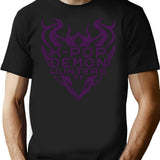 K-Pop Demon Hunters Dark Idol Vibes T-Shirt for Men & Women, T-Shirts Graphic Tee - Black