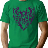 K-Pop Demon Hunters Dark Idol Vibes T-Shirt for Men & Women, T-Shirts Graphic Tee - Green
