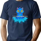 K-Pop Demon Hunters - Derpy Sussy Splatter T-Shirt for Men & Women, T-Shirts Graphic Tee - Navy