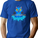 K-Pop Demon Hunters - Derpy Sussy Splatter T-Shirt for Men & Women, T-Shirts Graphic Tee - Blue