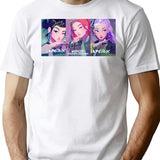 K-Pop Demon Hunters Girls T-Shirt for Men & Women, T-Shirts Graphic Tee - White