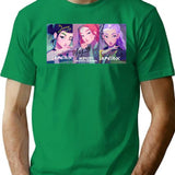 K-Pop Demon Hunters Girls T-Shirt for Men & Women, T-Shirts Graphic Tee - Green