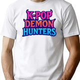 K-Pop Demon Hunters Glamour Grit The Iconic Gradient Crest T-Shirt for Men & Women, T-Shirts Graphic Tee - White